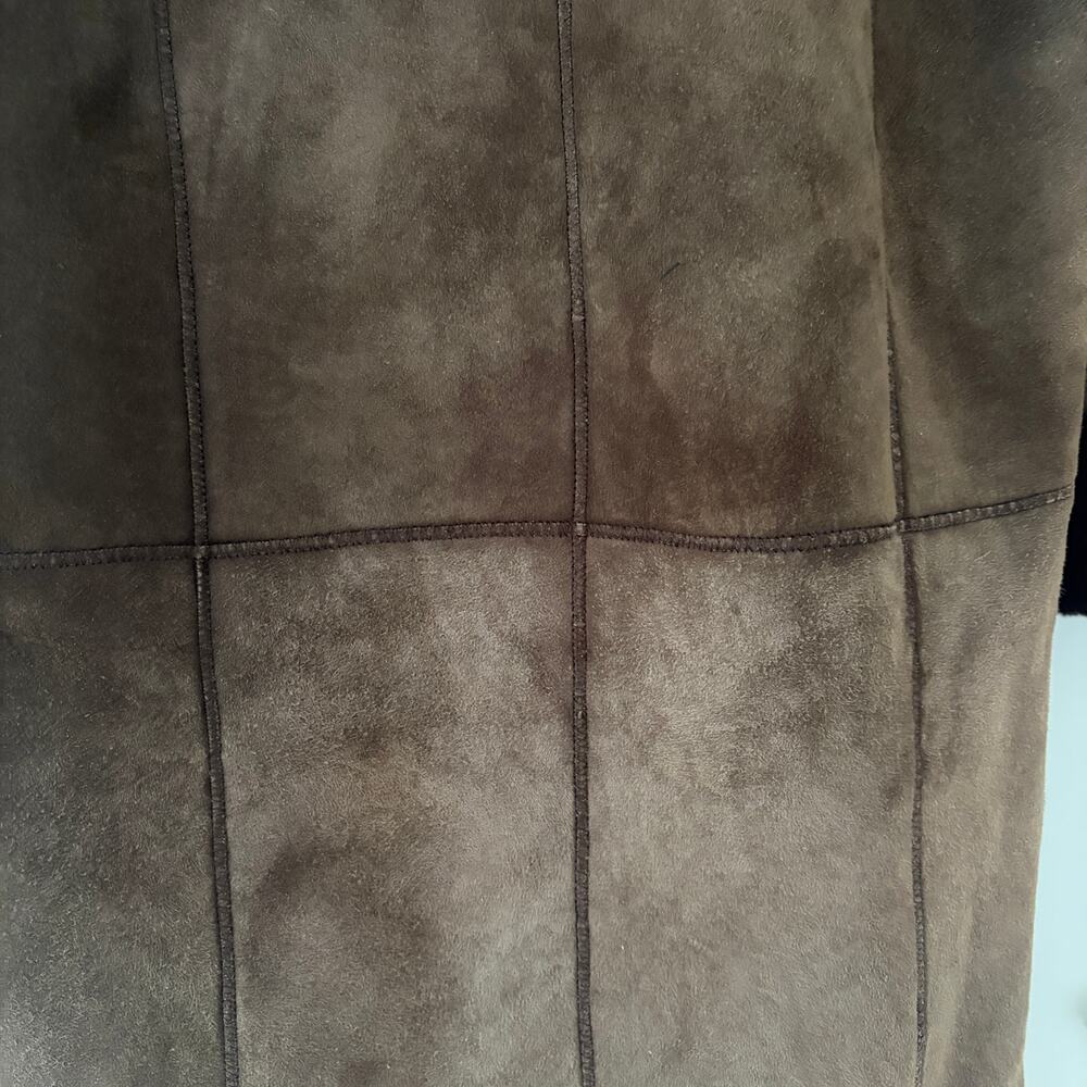 Marco Gianotti Shearling Reversable Coat Size 6 Hooded - Picture 8 of 12
